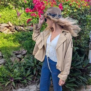 We The Free Tan Trench Coat